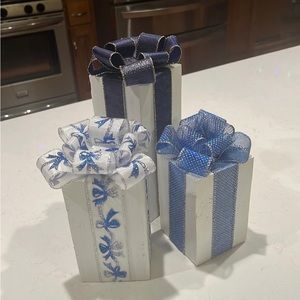 Wooden present gift decor